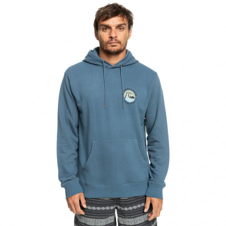 SWEAT QUIKSILVER BUBBLE STAMP BLEU