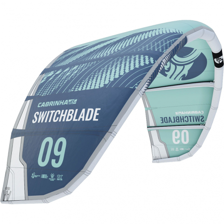 Aile de kitesurf Cabrinha Switchblade 2022 Teal/Blue