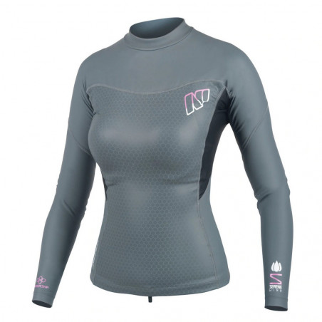TOP THERMO NP SERENE WIND ARMOR SKIN MANCHES LONGUES GRIS