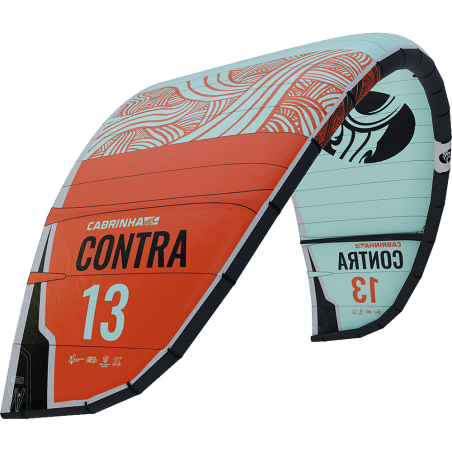 Aile de Kitesurf Cabrinha Contra Lightwind 2022 Teal/Red