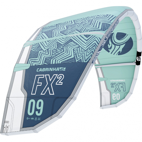 Aile de kitesurf Cabrinha FX Teal/Blue