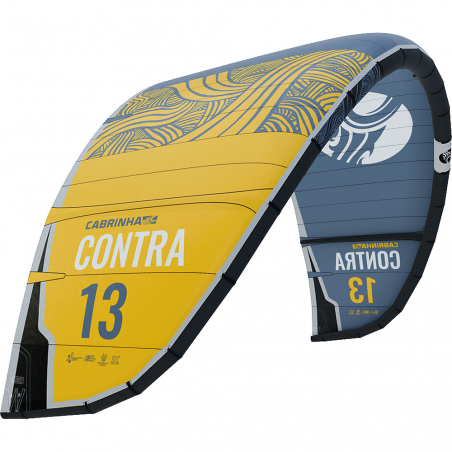 Aile de Kitesurf Cabrinha Contra Lightwind 2022 Blue/Yellow