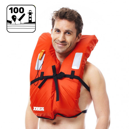 PACK 4 GILETS DE SAUVETAGE JOBE EASY BOATING ORANGE TU