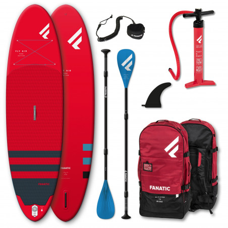 SUP GONFLABLE FANATIC FLY AIR 10.4 PURE ROUGE 