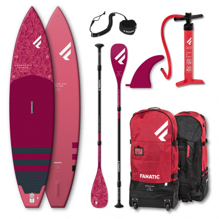 PADDLE FANATIC DIAMOND AIR TOURING 11.6 GONFLABLE + PAGAIE CARBON DIAMOND C35 COMPLET 11.6