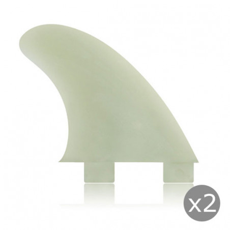 AILERONS FCS GX NATURAL GLASS FLEX SET DE 2 TWIN (2)
