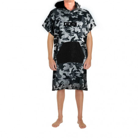 PONCHO FCS TOWEL GREY CAMO/BLACK 
