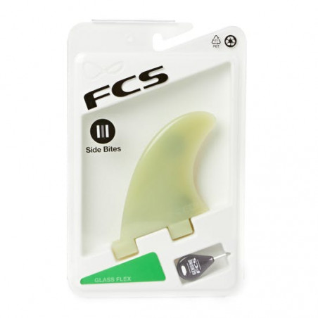 AILERONS FCS GL NATURAL GLASS FLEX SET DE 2 TWIN (2)