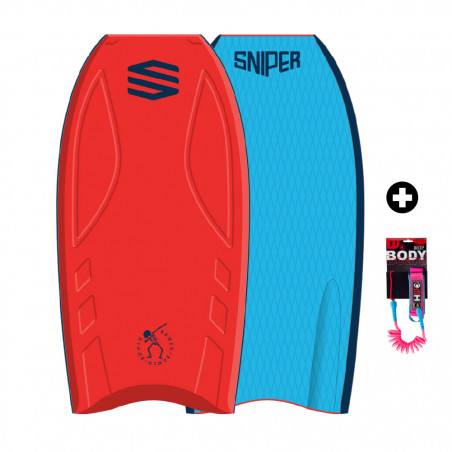 BODYBOARD SNIPER BUNCH II EPS IMPROVE SERIES ROUGE/BLEU