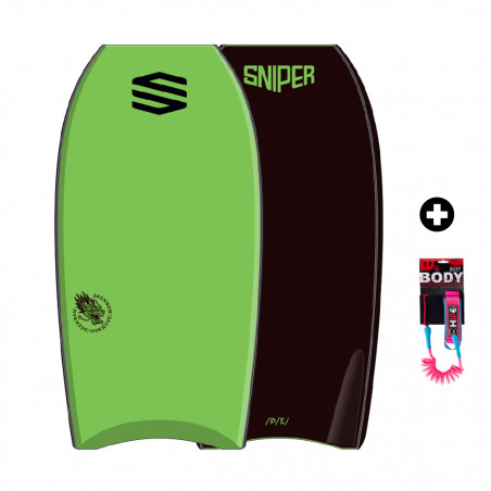 BODYBOARD SNIPER SHENRON PE IMPROVE SERIES VERT/NOIR 41