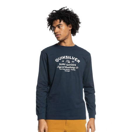 T-SHIRT MANCHES LONGUES QUIKSILVER HOMME BLEU MARINE