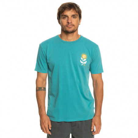T-SHIRT QUIKSILVER SUN BLOOM BLEU