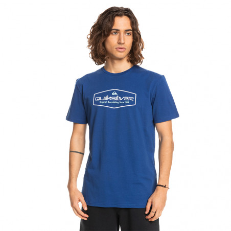 T-SHIRT QUIKSILVER OMNILOCKUP MANCHES COURTES BLEU