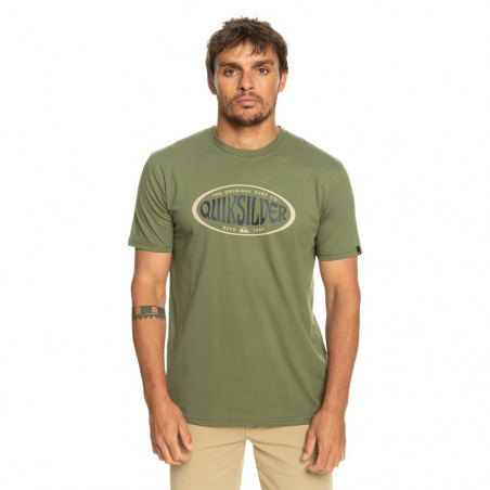T-SHIRT QUIKSILVER INCIRCLES KAKI