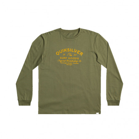 T-SHIRT MANCHES LONGUES QUIKSILVER HOMME KAKI