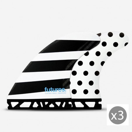 AILERONS SURF FUTURES FINS JACK FREESTONE CONTROL SERIES LARGE SET DE 3 L (75-90kg)