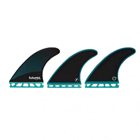 AILERON SURF FUTURES FINS R6 HONEYCOMB MEDIUM SET DE 3 M (65-80kg)