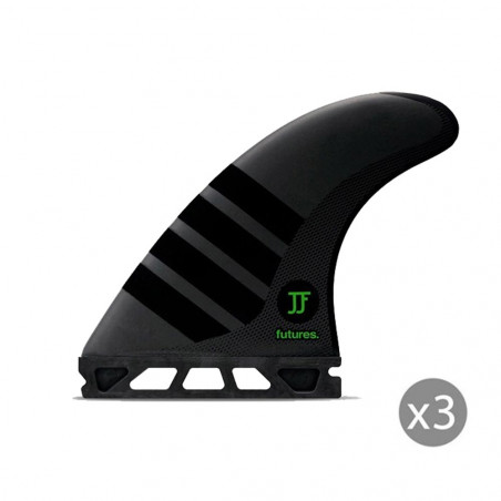 AILERONS SURF FUTURES FINS JOHN JOHN ALPHA MEDIUM SET DE 3 M (65-80kg)