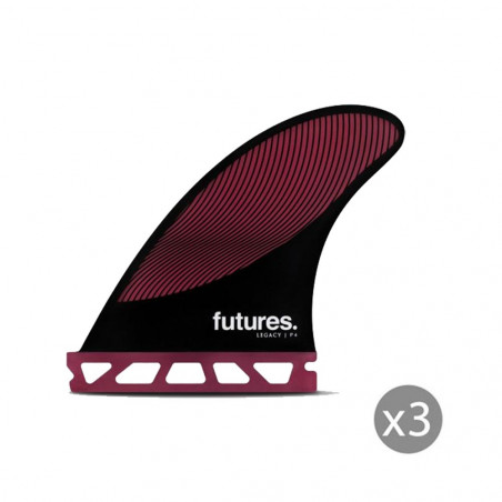 AILERONS SURF FUTURES FINS P4 HONEYCOMB SMALL SET DE 3 S (55-70kg)