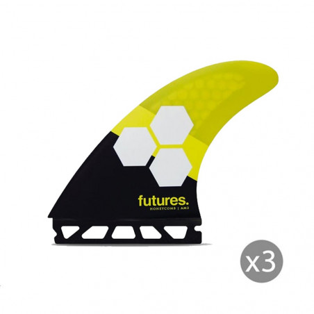AILERONS FUTURES FINS AM2 HONEYCOMB LARGE SET DE 3 