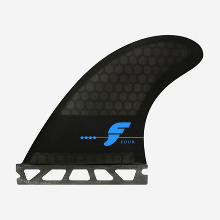 AILERONS FUTURES FINS F4 RTM HEX SMOKE F SERIES SET DE 3 THRUSTER (3)