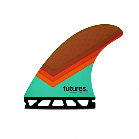AILERON SURF FUTURES FINS TP1 HONEYCOMB LARGE SET DE 3 L (75-90kg)