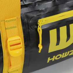 Sac de voyage étanche DUFFEL BAG 30L - HOWZIT NOIR-JAUNE