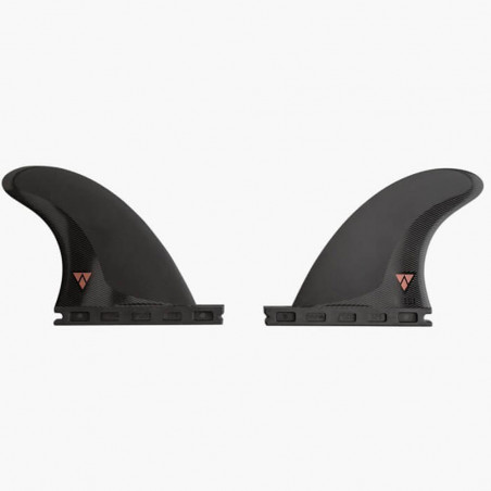 AILERONS SURF FUTURES FINS ARRIERE QD2 3.75 ALPHA SMALL SET DE 2 S (55-70kg)