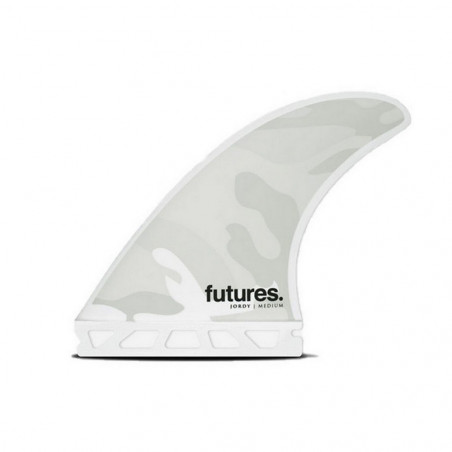AILERONS SURF FUTURES HONEYCOMB MEDIUM SET DE 3 WHITE/CAMO M (65-80kg)