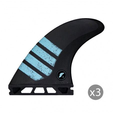 AILERONS SURF FUTURES FINS F8 ALPHA LARGE SET DE 3 L (75-90kg)