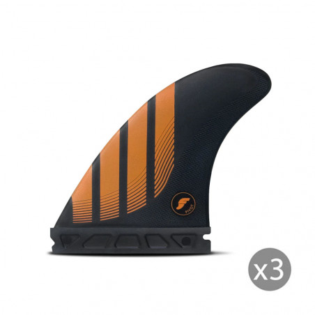 AILERON SURF FUTURES FINS P6 ALPHA MEDIUM SET DE 3 M (65-80kg)