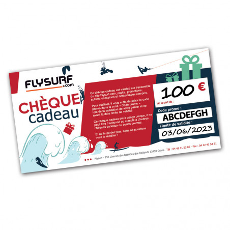 CHEQUE CADEAU FLYSURF.COM 100 EUROS TTC (PDF) 