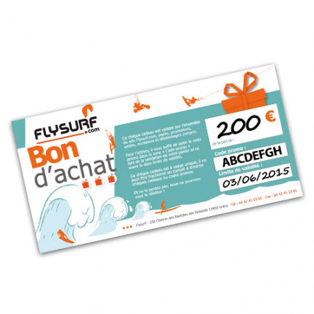 BON D ACHAT 200EUROS 