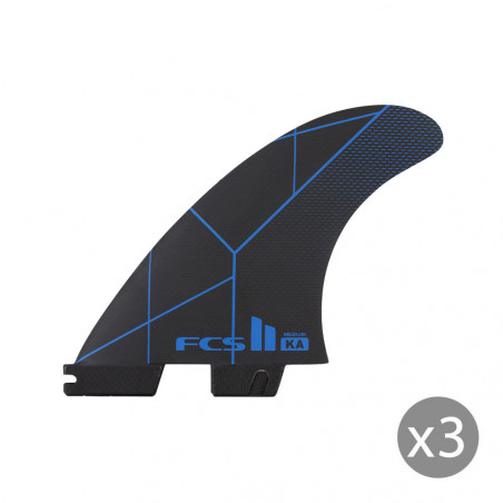 Ailerons SURF FCS II Kolohe Andino Performer medium black/blue set de 3 M (65-80kg)