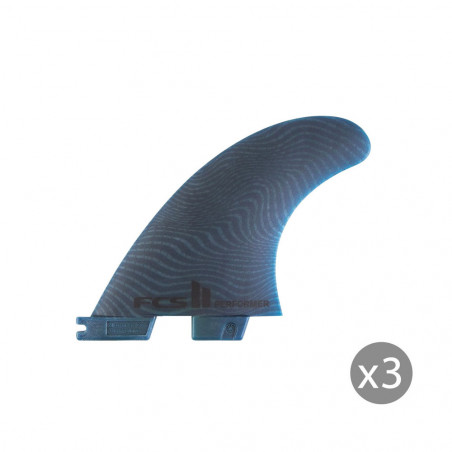 Ailerons SURF FCS II Performer Neo Glass large Pacific set de 3 L (75-90kg)