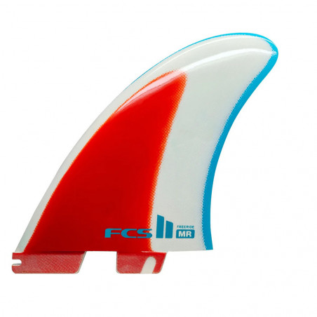 AILERON SURF FCS II MR FREERIDE TWIN BLUE/RED/WHITE TU (TOUT GABARIT)