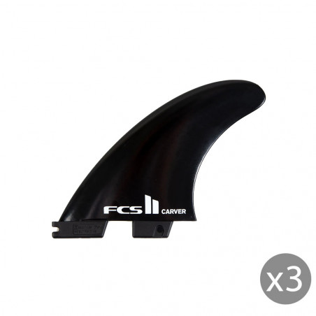Ailerons SURF FCS II Carver medium Noir set de 3 M (65-80kg)