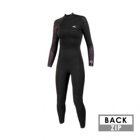COMBINAISON FEMME SOORUZ DIVINE 5/4/3 BACKZIP OYSTERPRENE 2023 NOIR
