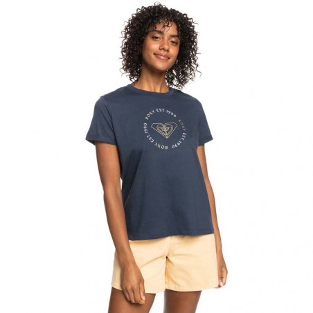 T-SHIRT ROXY NOON OCEAN MANCHES COURTES MOOD INDIGO