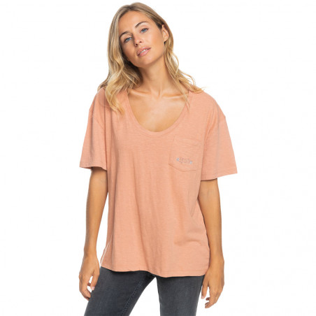 T-SHIRT FEMME ROXY DEEP TIGER CORAIL