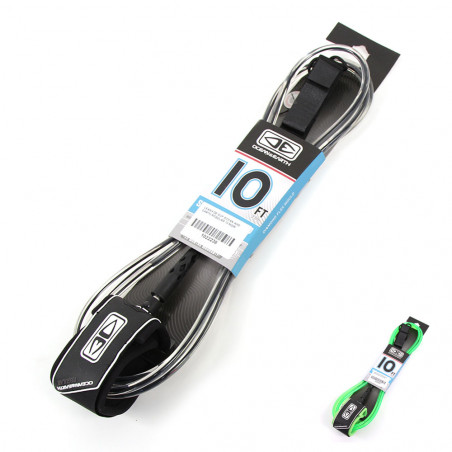LEASH DE SUP OCEAN AND EARTH REGULAR 10 NOIR