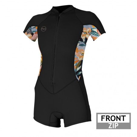 SHORTY FEMME O'NEILL BAHIA 2/1 FRONTZIP 2023 DEMIFLOR