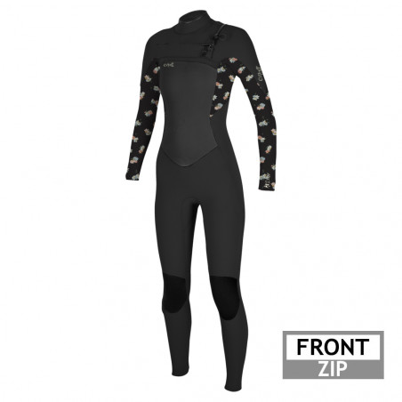 COMBINAISON FEMME O'NEILL EPIC 5/4 FRONTZIP NOIR