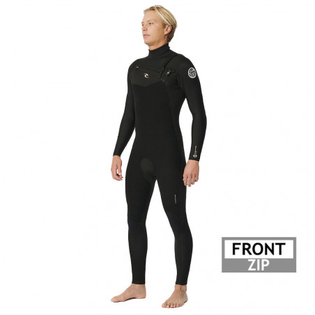 COMBINAISON RIP CURL DAWN PATROL 4/3 FRONTZIP NOIR
