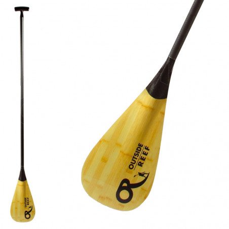 PAGAIE SUP OUTSIDE REEF DREAM UP CARBONE BAMBOU VARIO PADDLE 1