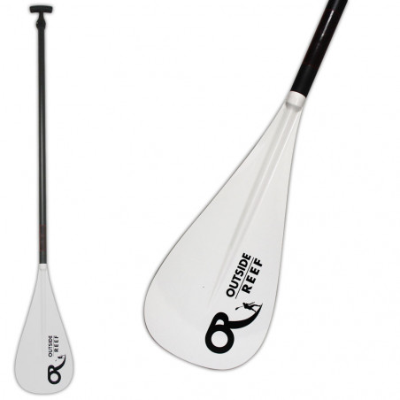 PAGAIE SUP OUTSIDE REEF DREAM UP WHITE CARBONE VARIO 8.85