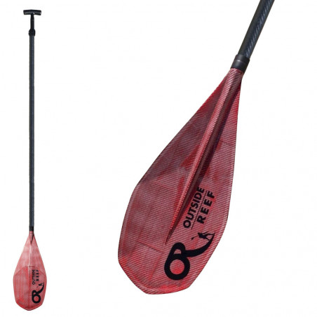 PAGAIE SUP OUTSIDE REEF RUBY RED CARBONE VARIO 7.9