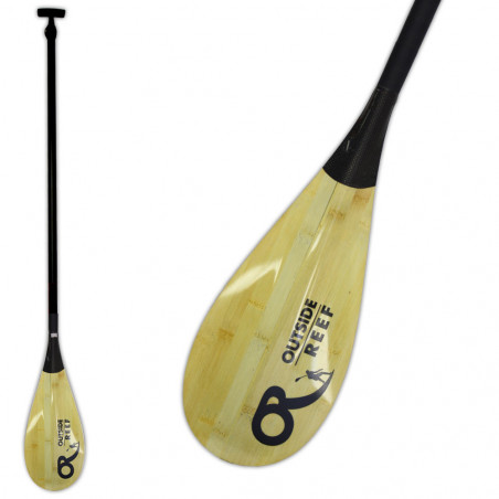 PAGAIE SUP OUTSIDE REEF SESSION CARBONE BAMBOU VARIO 7.5