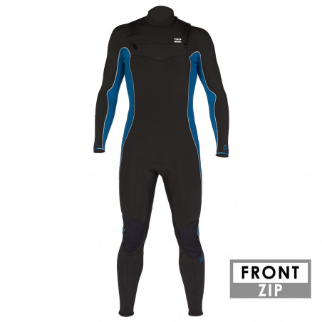 COMBINAISON BILLABONG ABSOLUTE 4/3 FRONTZIP BLEU