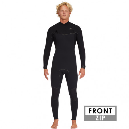 COMBINAISON BILLABONG FURNACE 4/3 FRONTZIP 2023 NOIR